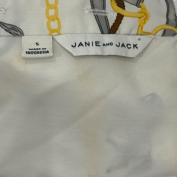 Janie and Jack Equestrian Horse Print Dress Size 5 - Picture 6 of 6